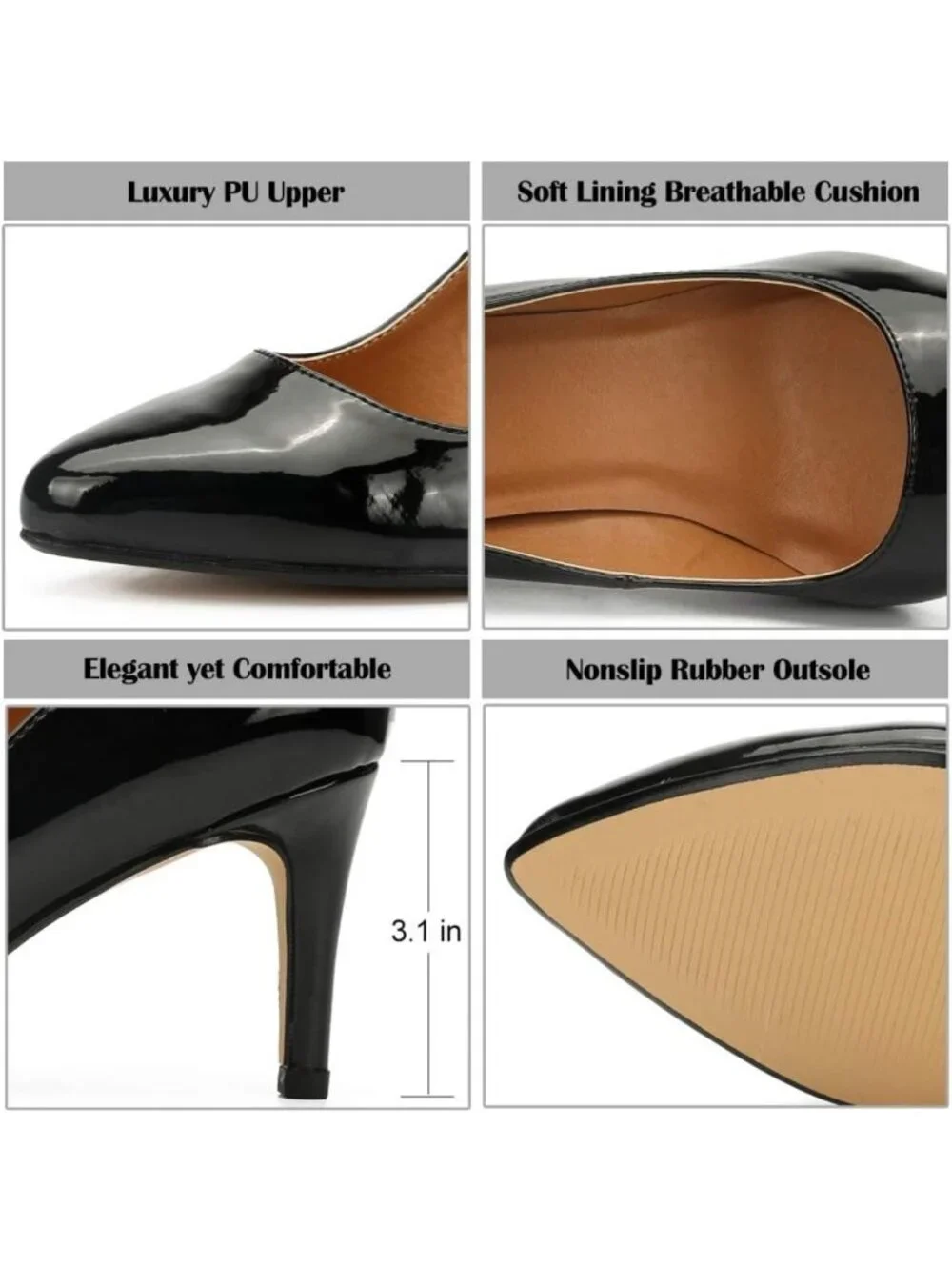 Classic Stiletto Pointy Toe High Heel Pumps for Women & Men - Wedding & Party